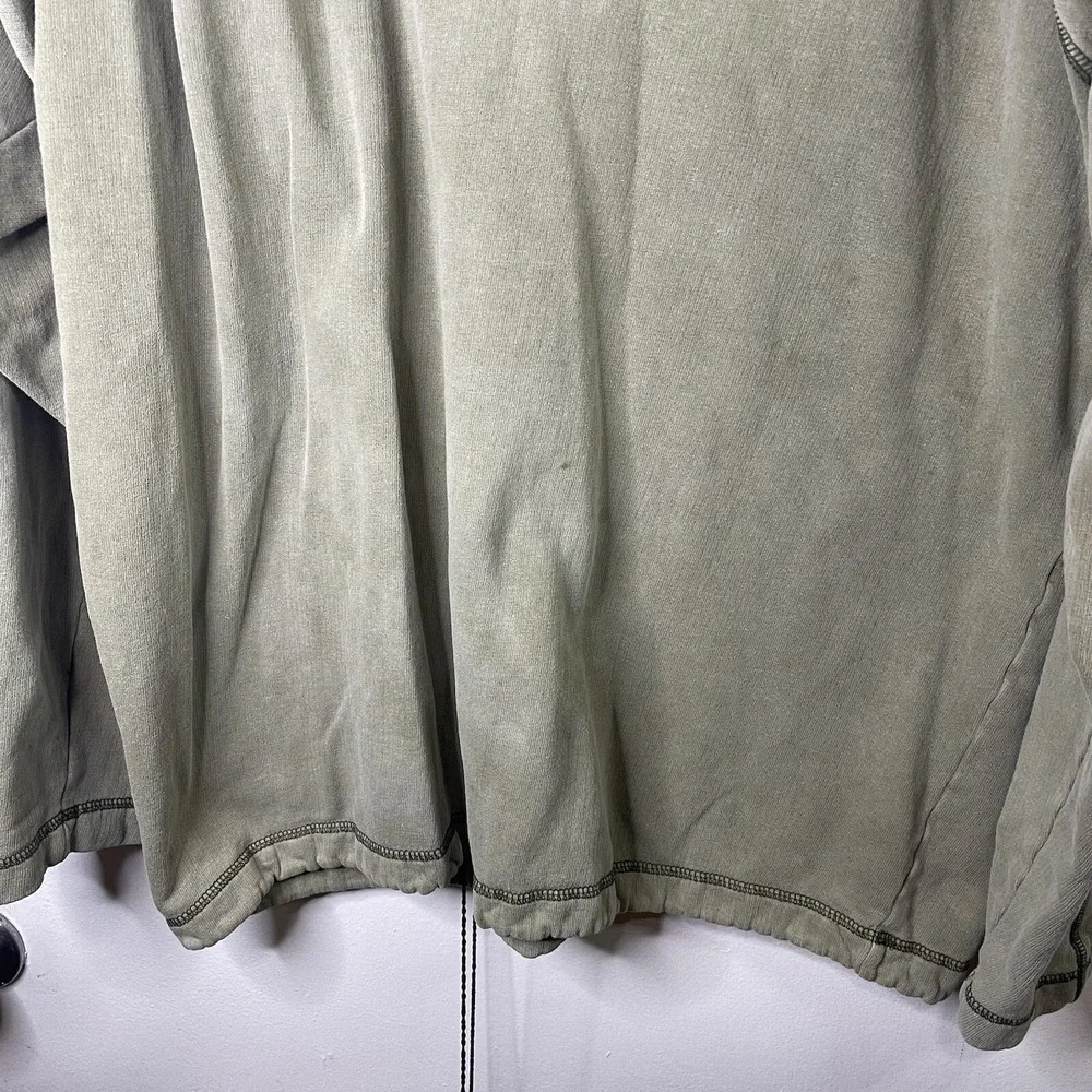 The Territory Ahead Sweater Mens XL Olive Green Half Zip Pullover‎ Casual Hiking